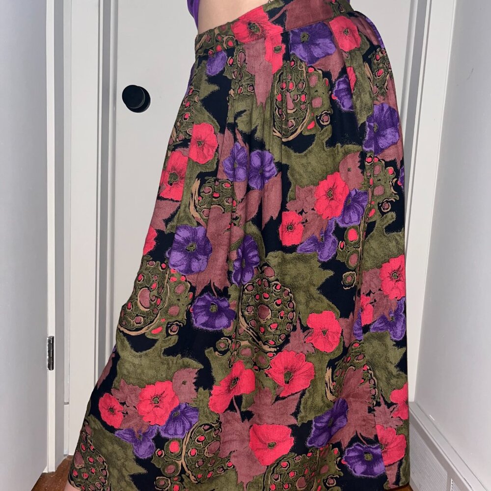 Vintage Principles Abstract Floral Skirt Sz 10
